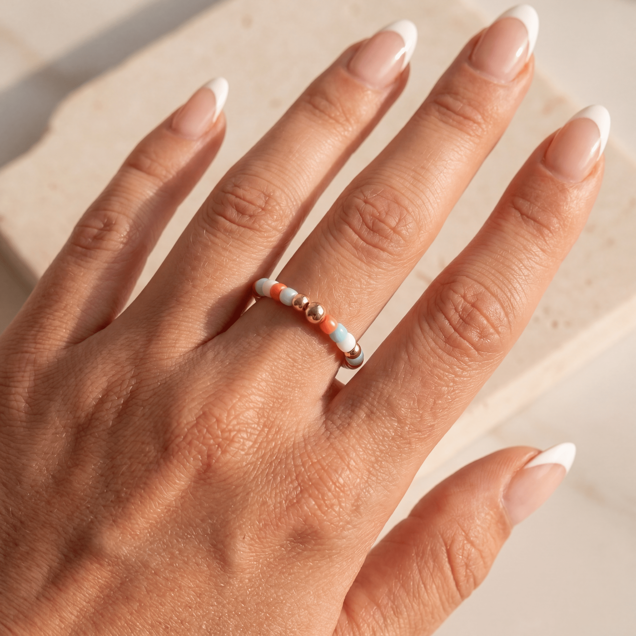 Day Dream Beaded Ring — Coast to Coast - Bara Boheme