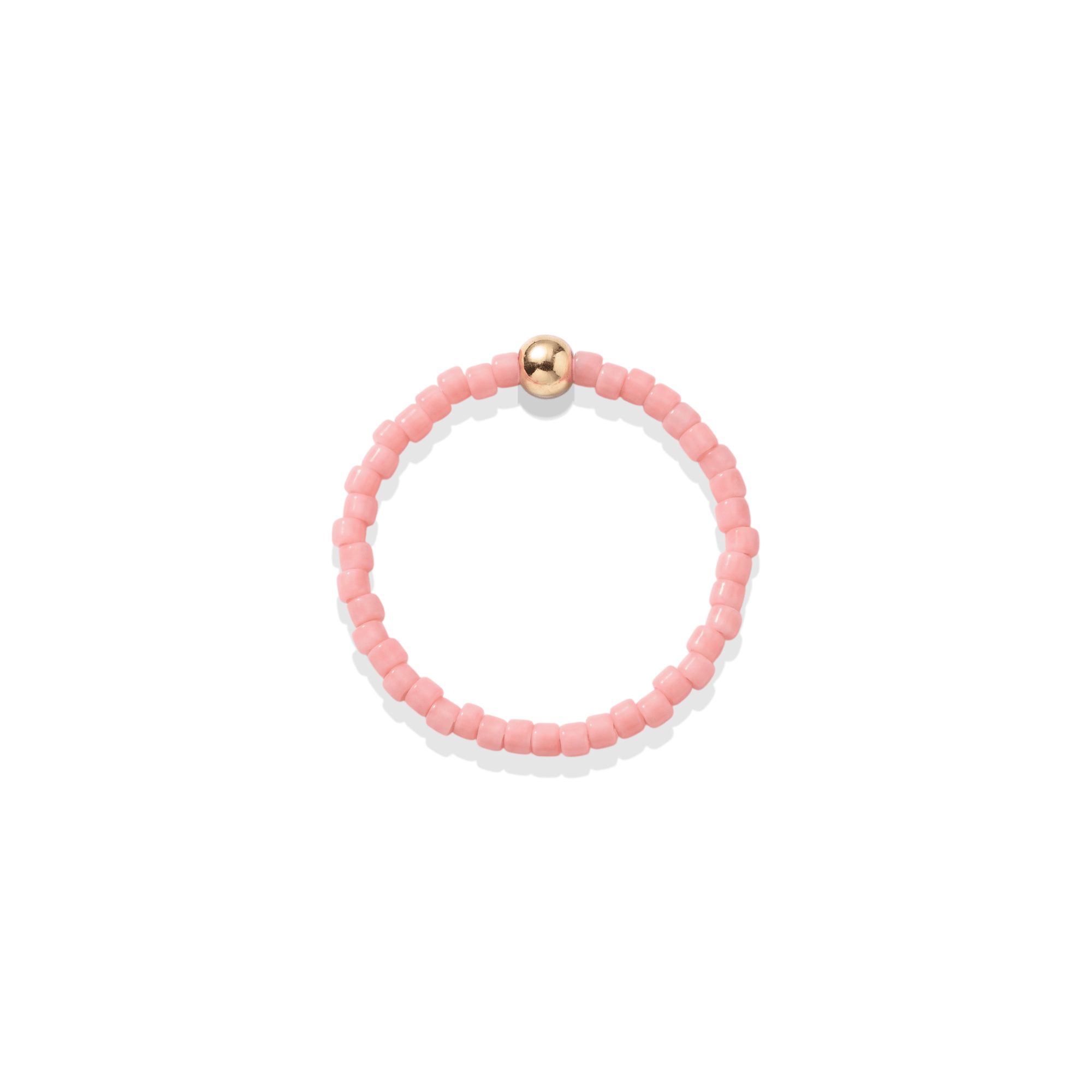 Day Dream Beaded Ring — Coral - Bara Boheme