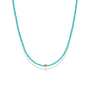 Day Dream Beaded Stretchy Necklace — Aqua - Bara Boheme