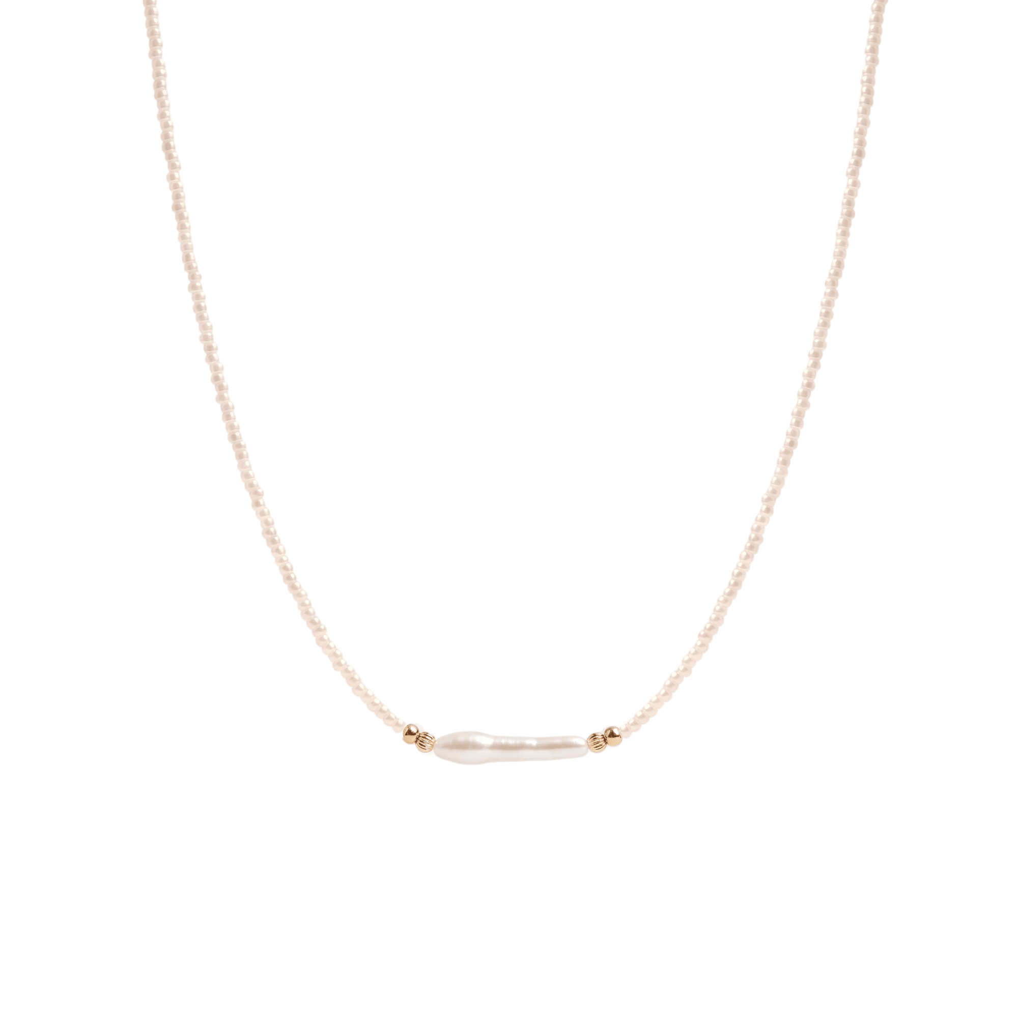 Day Dream + Pearl Beaded Necklace — Champagne - Bara Boheme