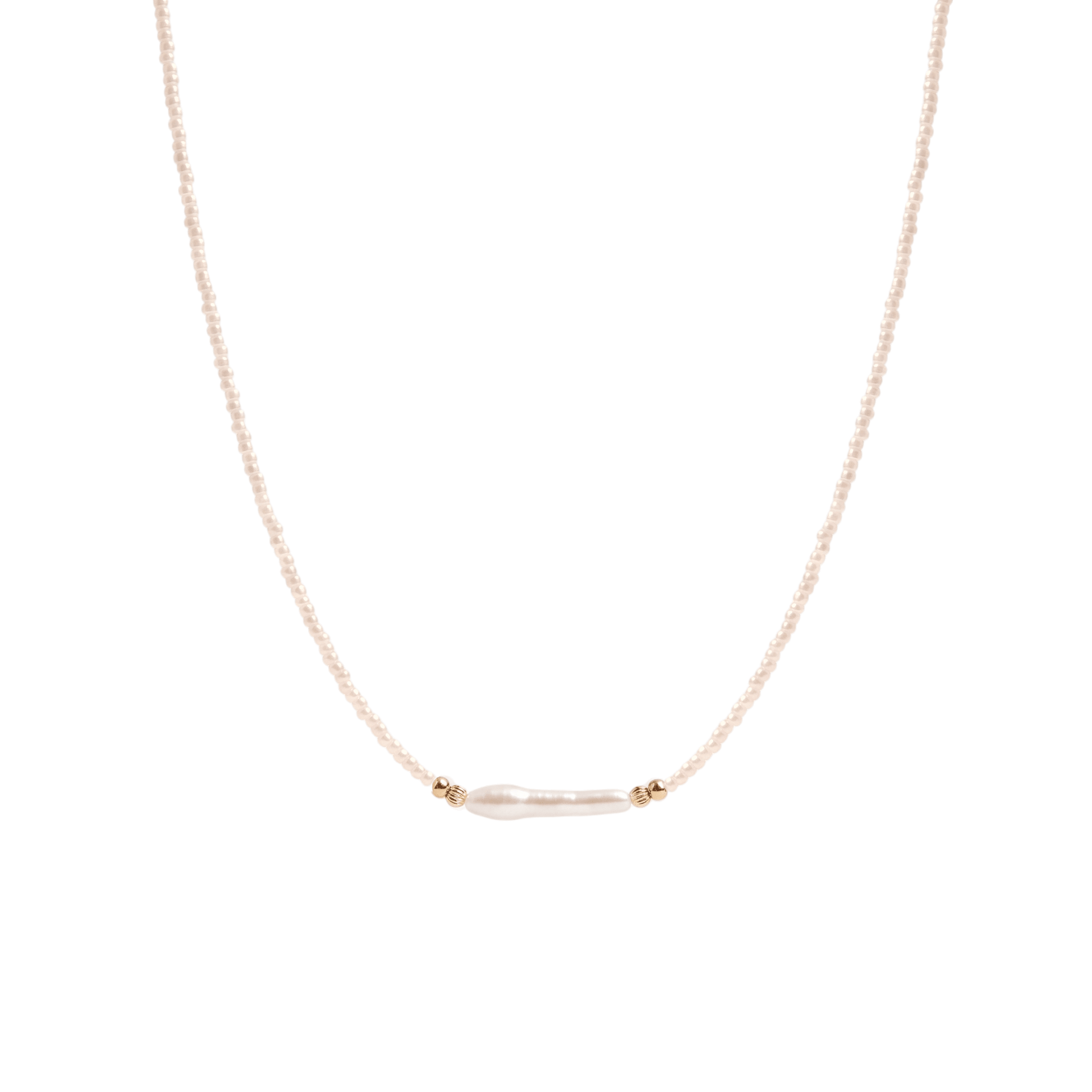 Day Dream + Pearl Beaded Necklace — Champagne - Bara Boheme