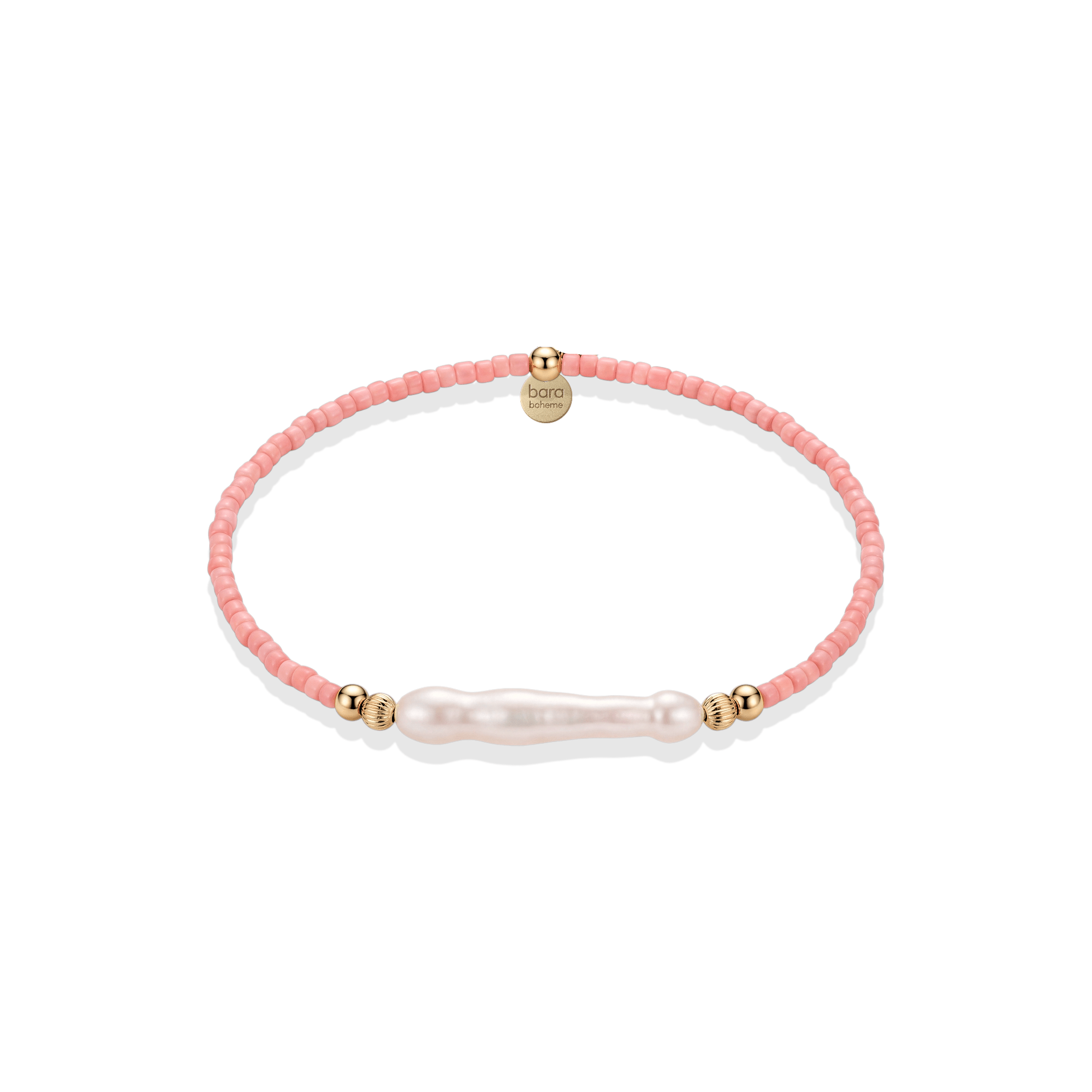 Day Dream + Pearl Bracelet — Coral - Bara Boheme