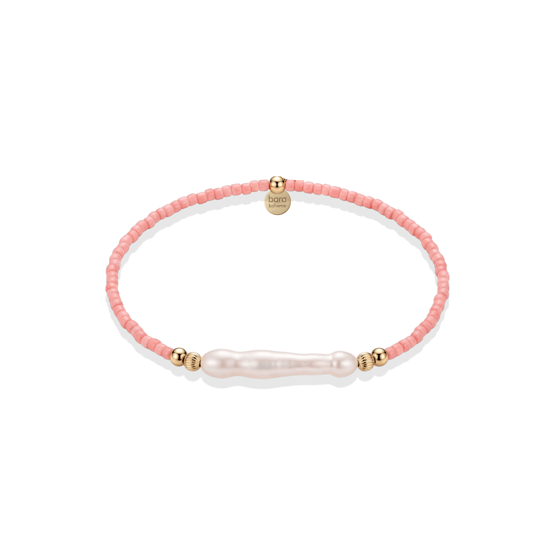 Day Dream + Pearl Bracelet — Coral - Bara Boheme