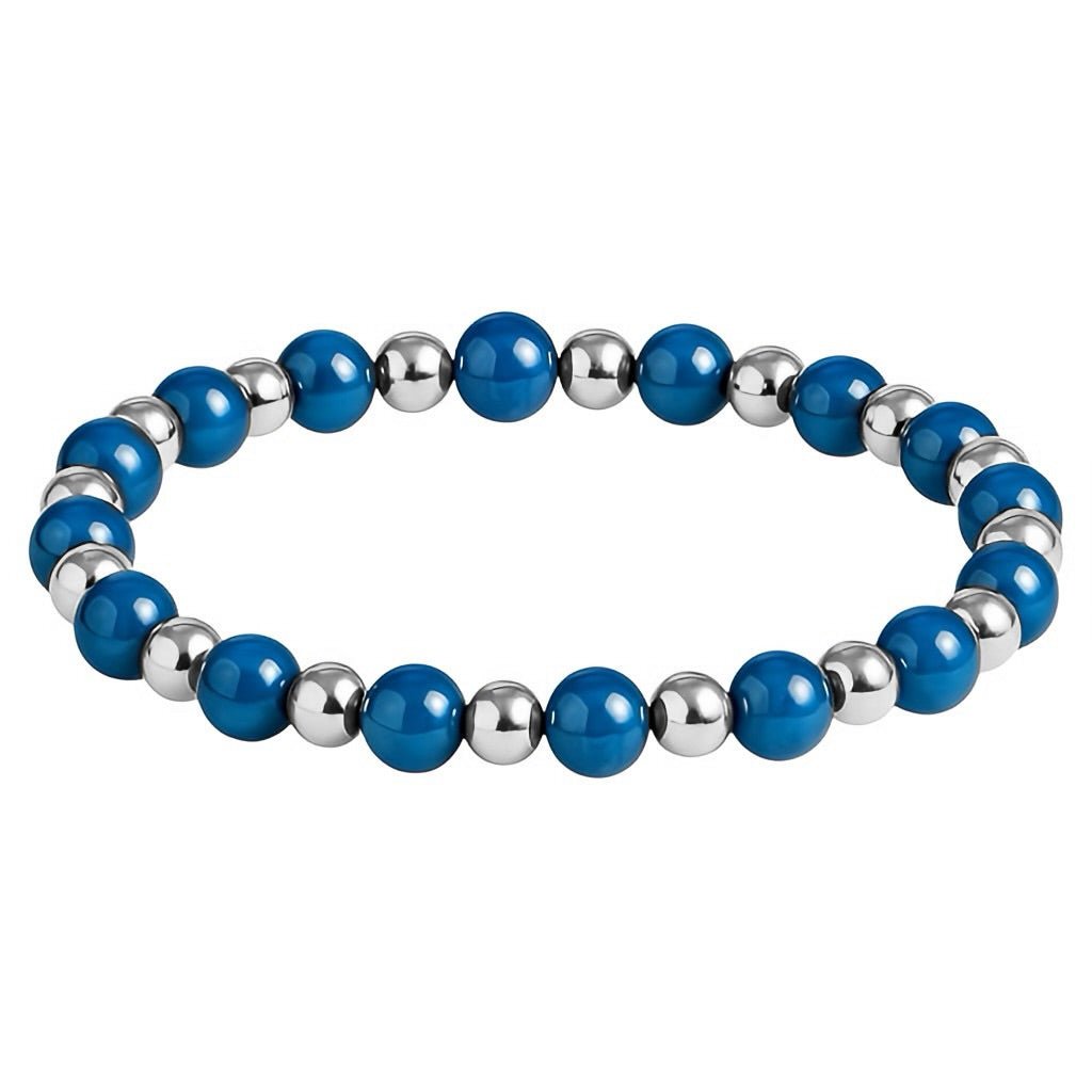 Deep Current | Beaded Men's Bracelet - Bara Boheme
