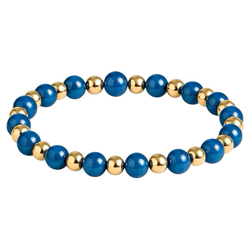 Deep Current | Beaded Men's Bracelet - Bara Boheme