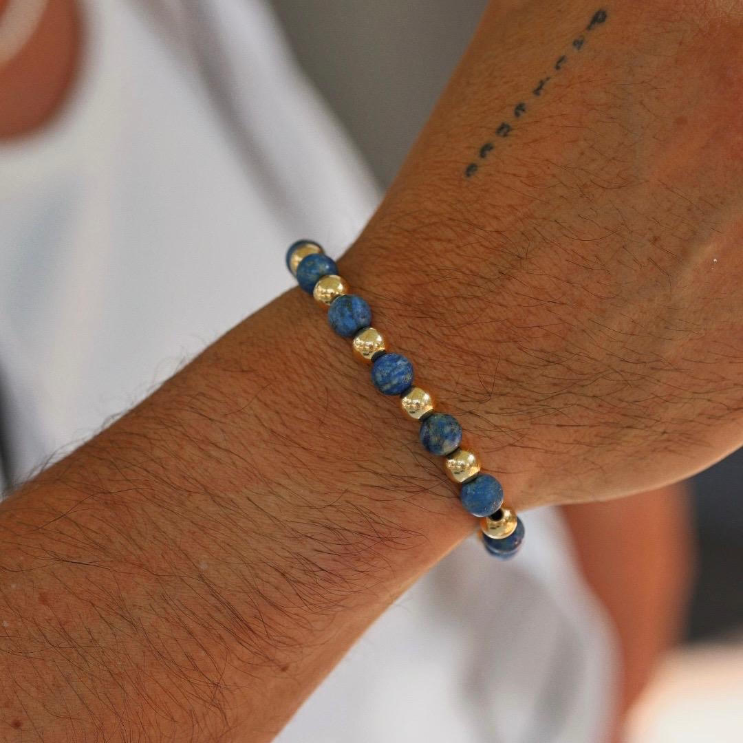 Deep Current | Beaded Men's Bracelet - Bara Boheme