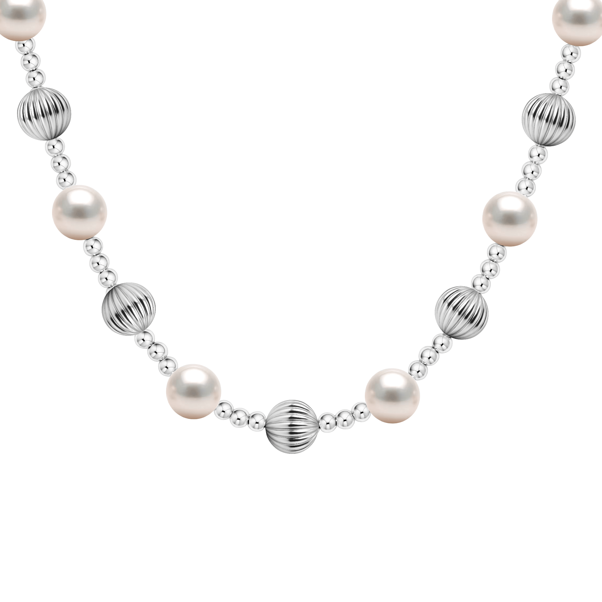 Diana | Gold Filled Beaded Necklace with Pearls - Bara Boheme
