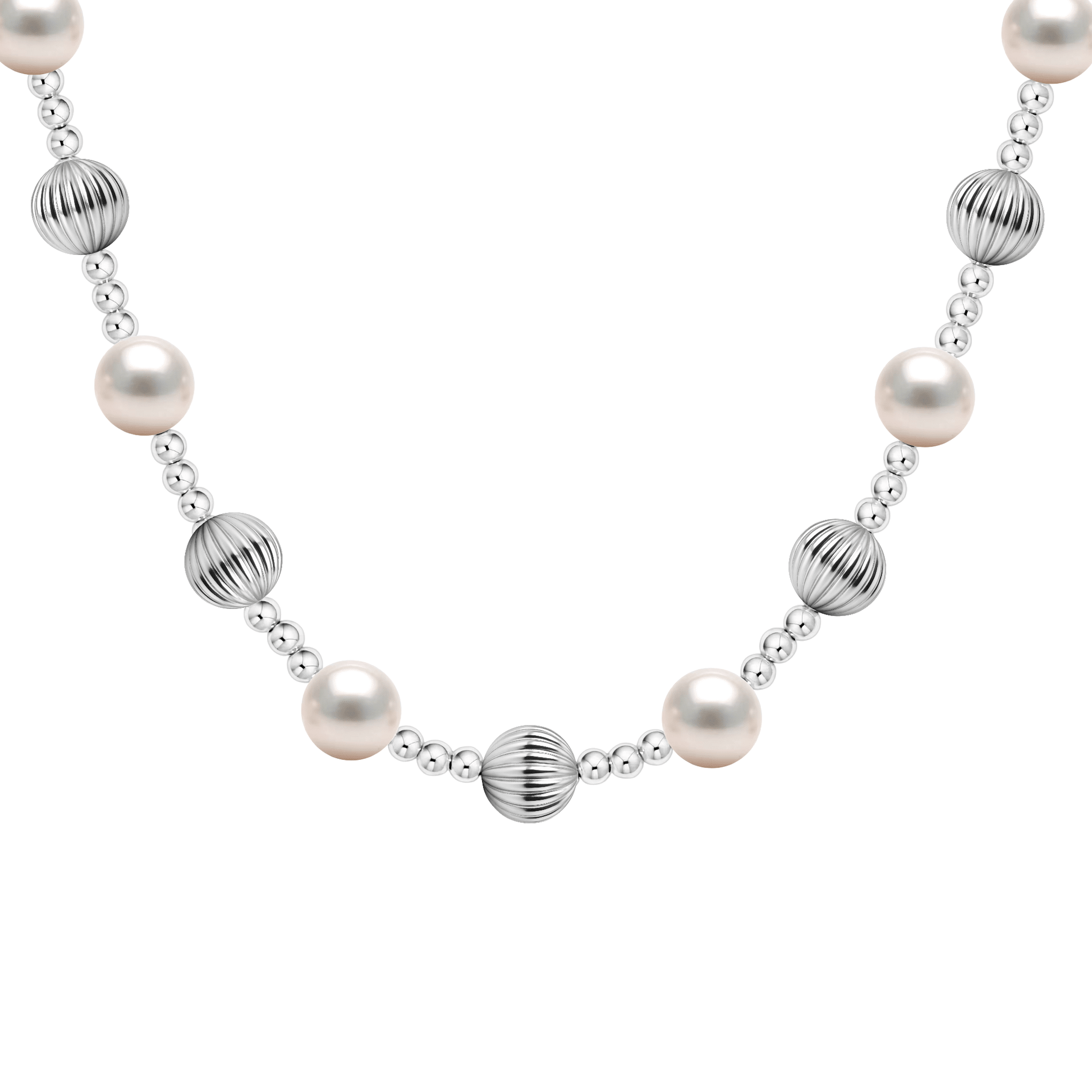 Diana | Gold Filled Beaded Necklace with Pearls - Bara Boheme