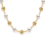 Diana | Gold Filled Beaded Necklace with Pearls - Bara Boheme