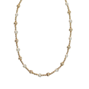 "DIANA" 14k gold-filled & pearl beaded Choker/Necklace