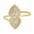 Double Heart | Radiant Crystal Ring - Bara Boheme