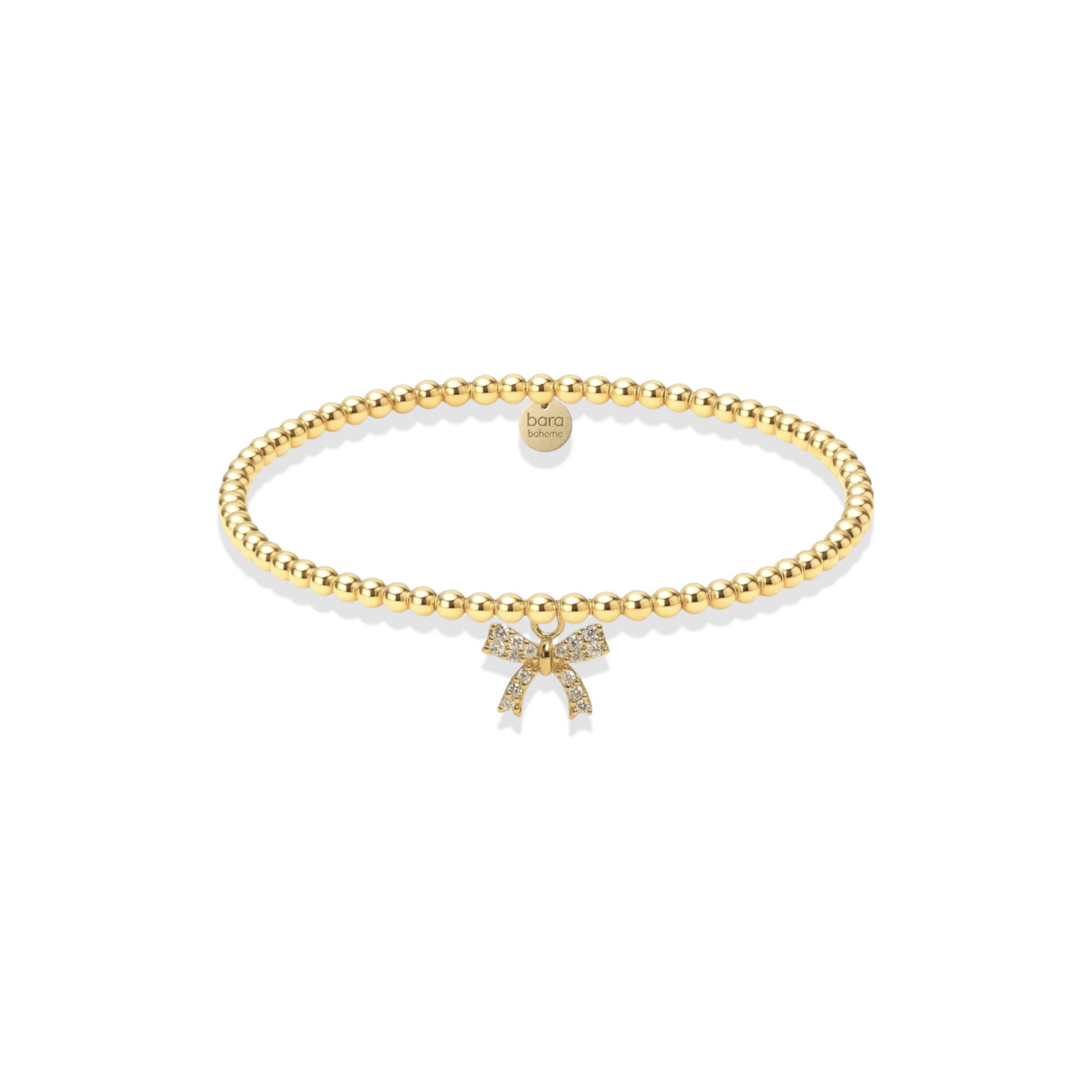 Dream Bow Beaded Charm Bracelet - Bara Boheme