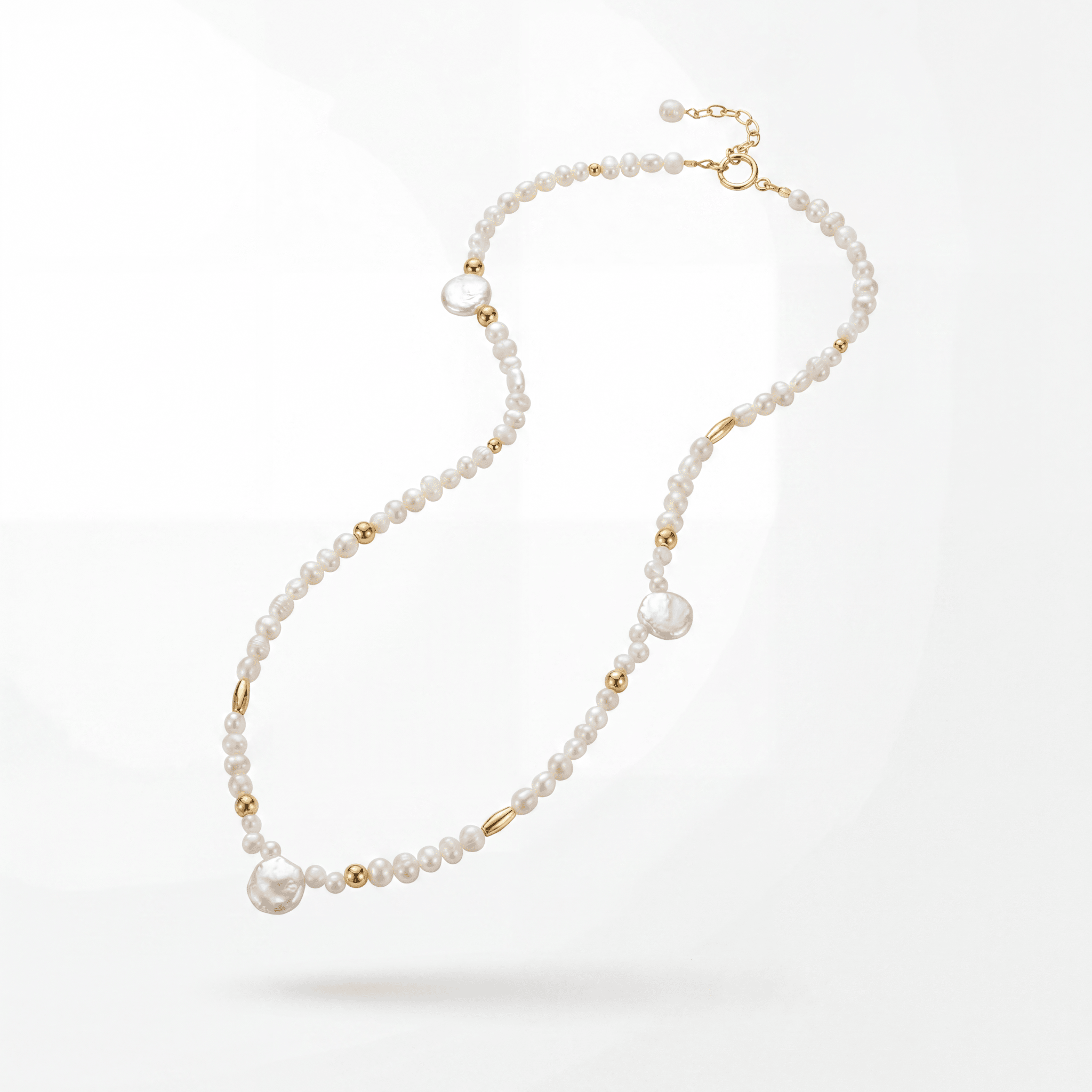 Dune Pearl Beaded Necklace - Bara Boheme