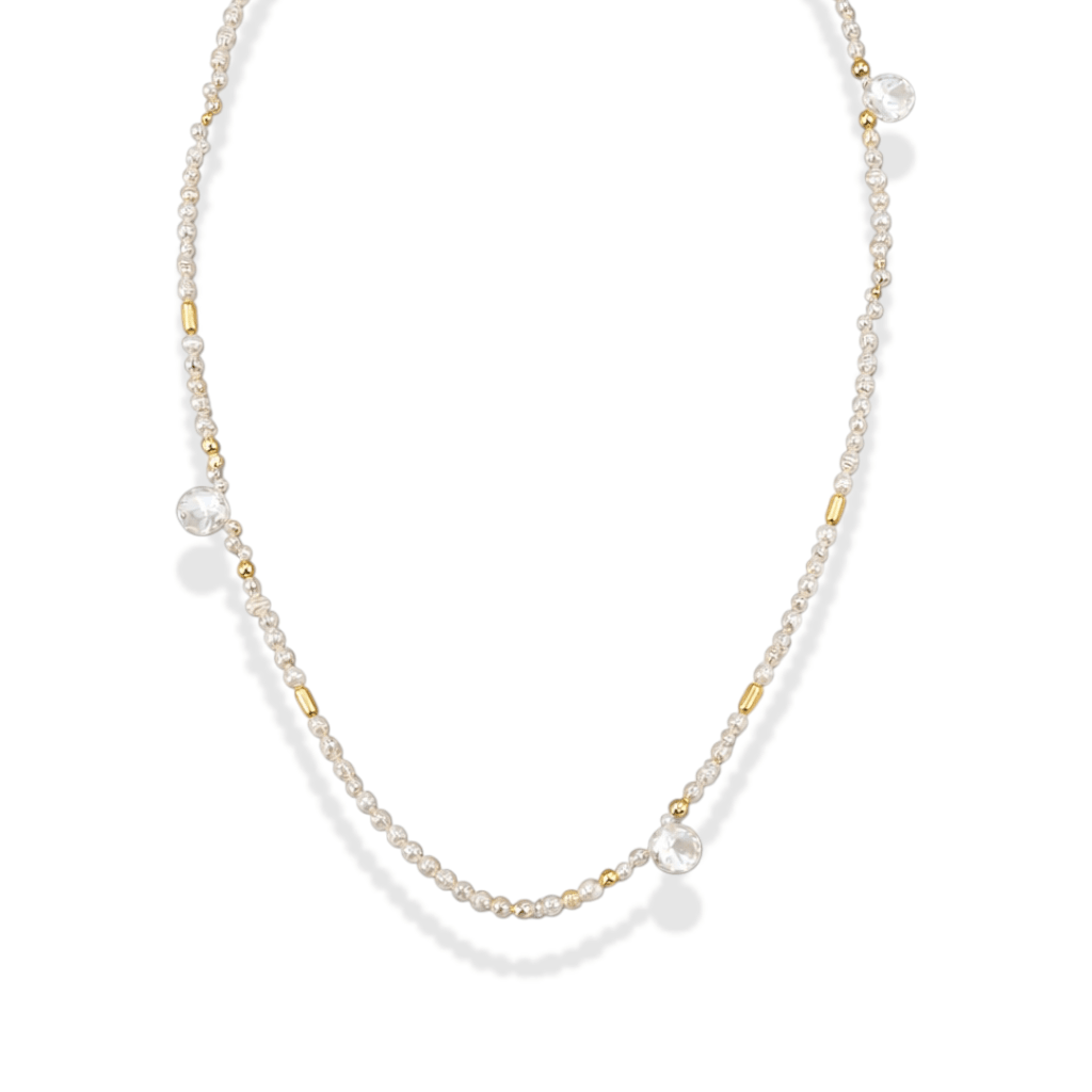 Dune Pearl Beaded Necklace - Bara Boheme