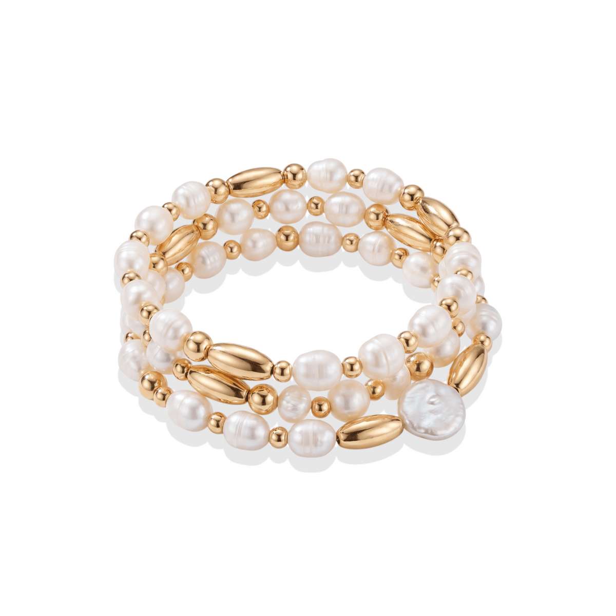 Dune Triple Beaded Bracelet - Bara Boheme