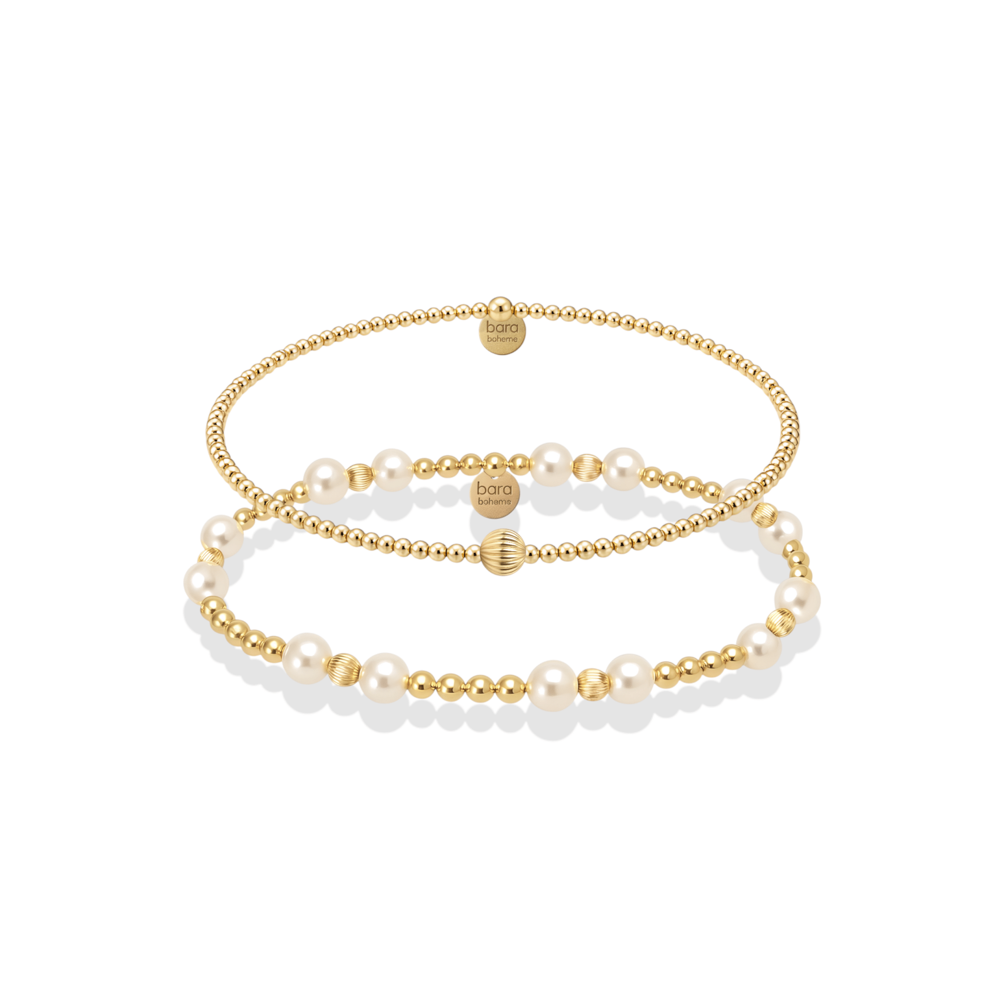Echo Beaded Bracelet Duo Stack - Bara Boheme