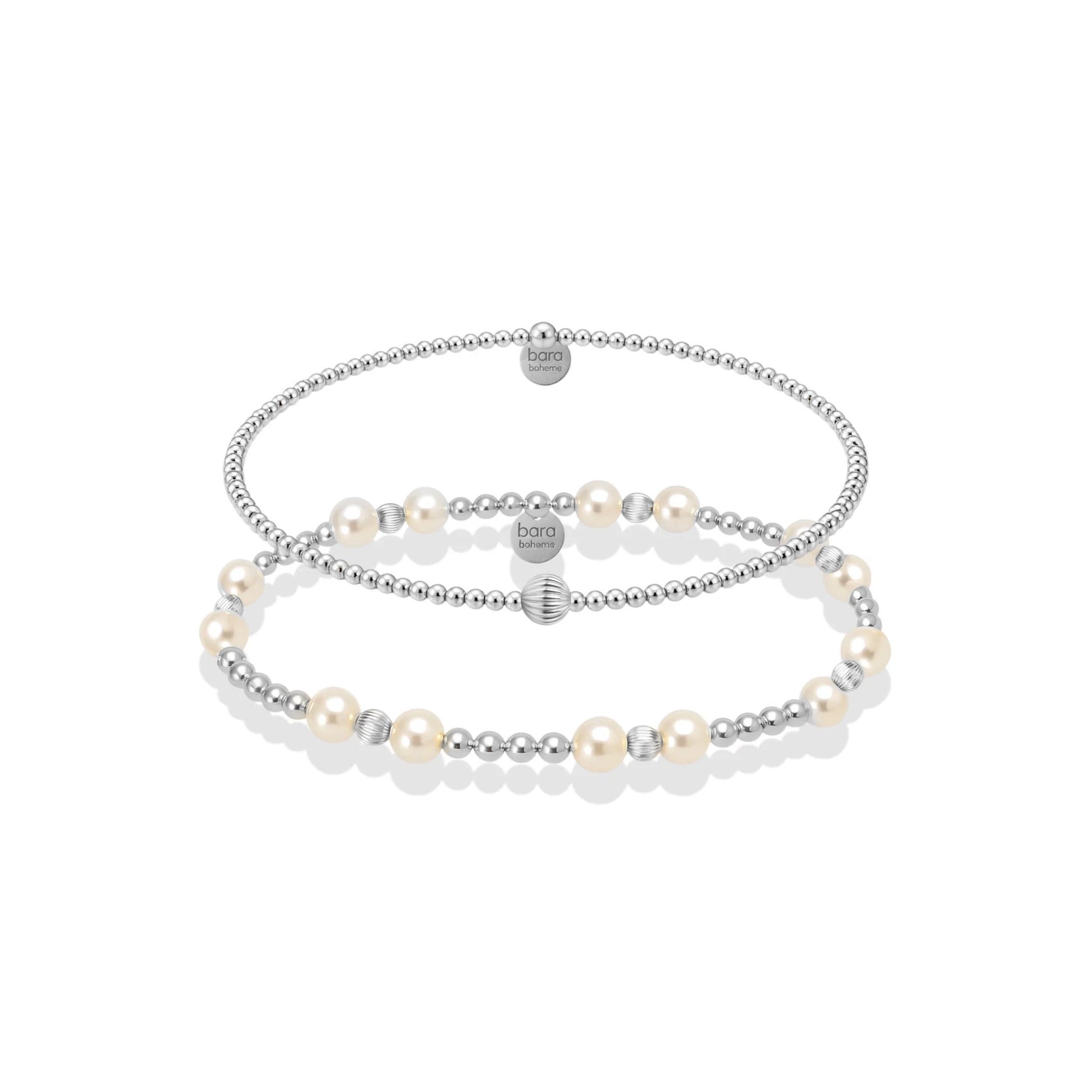 Echo Beaded Bracelet Duo Stack - Bara Boheme