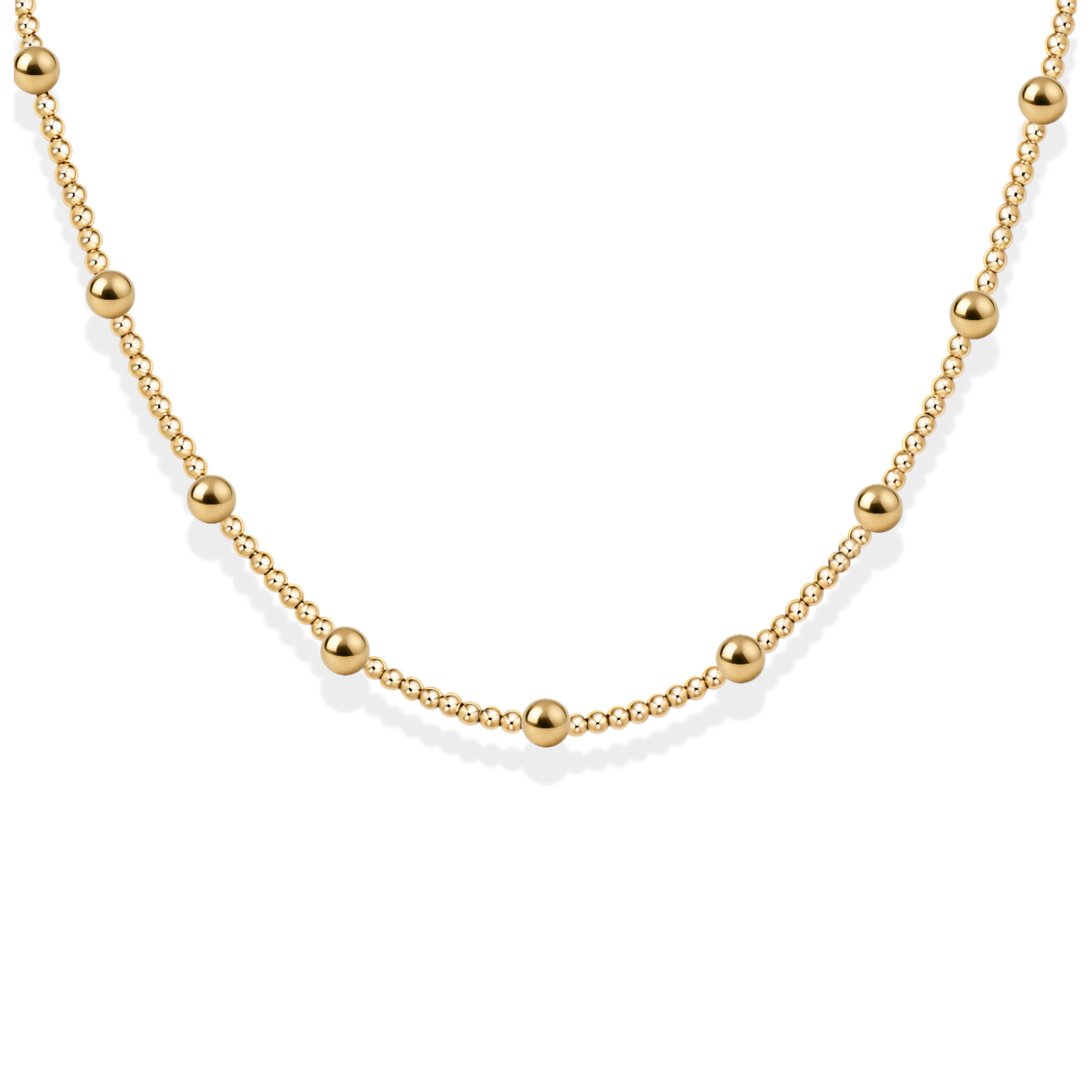Elea | Gold Filled Beaded Necklace