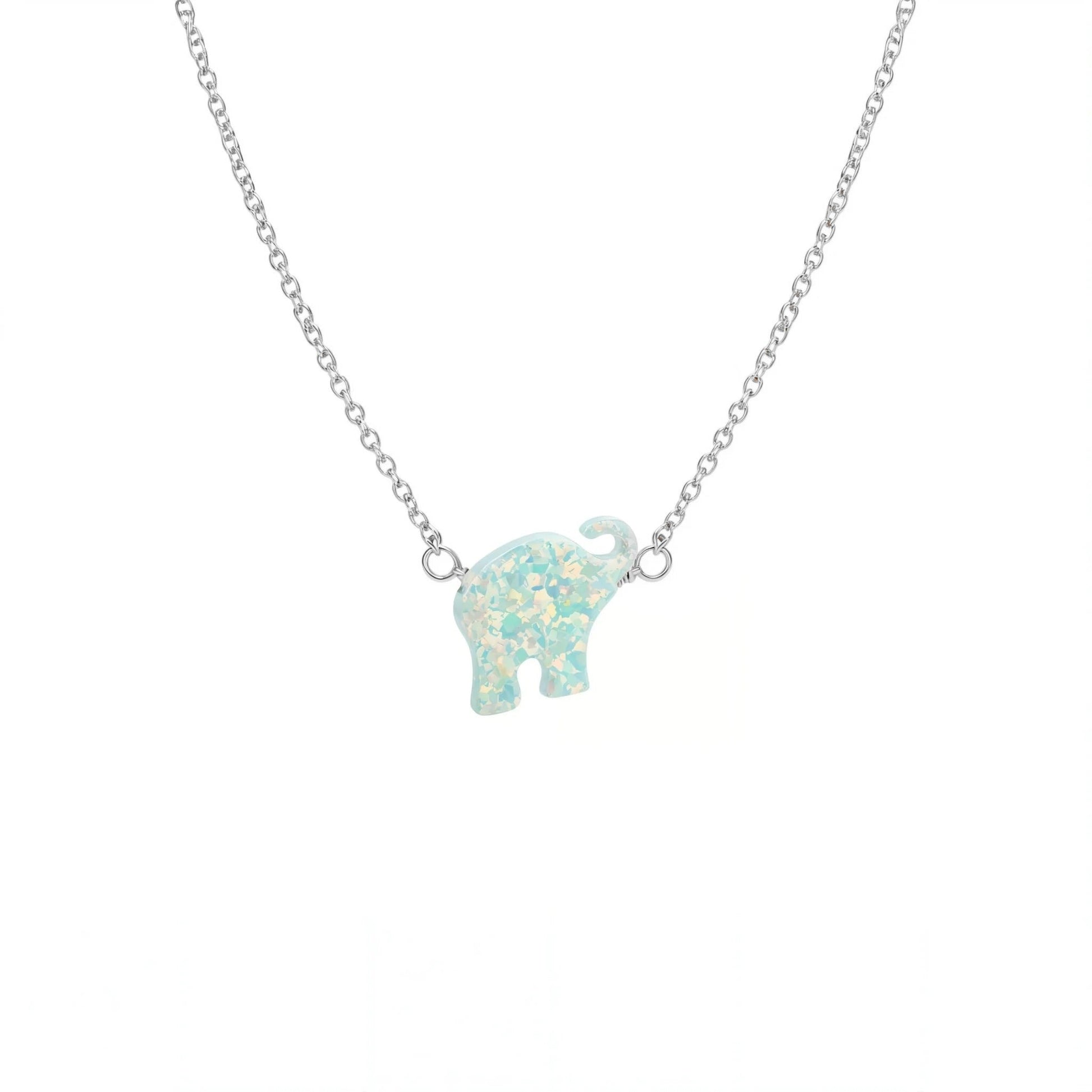 Elephant | Opal Elite Chain Necklace - Bara Boheme
