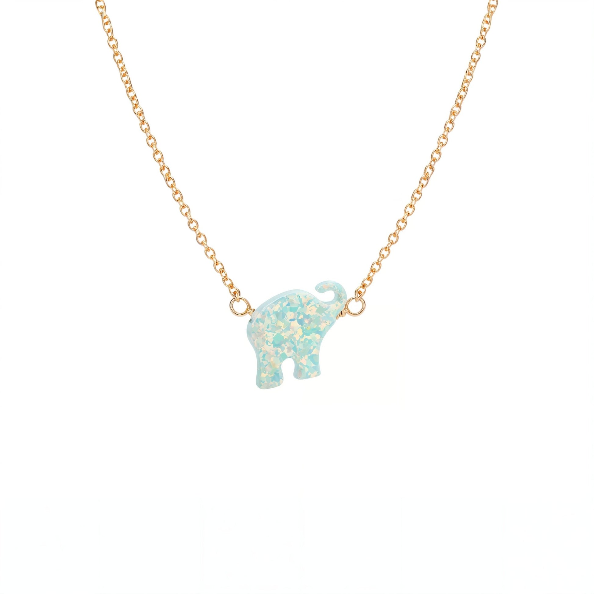 Elephant | Opal Elite Chain Necklace - Bara Boheme