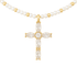 Ember | Gold Plated Chunky Cross Necklace - Bara Boheme