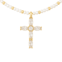 Ember | Gold Plated Chunky Cross Necklace - Bara Boheme