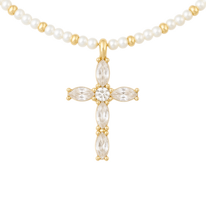Ember | Gold Plated Chunky Cross Necklace