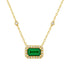 Emily | Baguette Solitaire Necklace - Bara Boheme