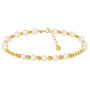 Emma | Gold Filled Beaded Anklet with Pearls - Bara Boheme