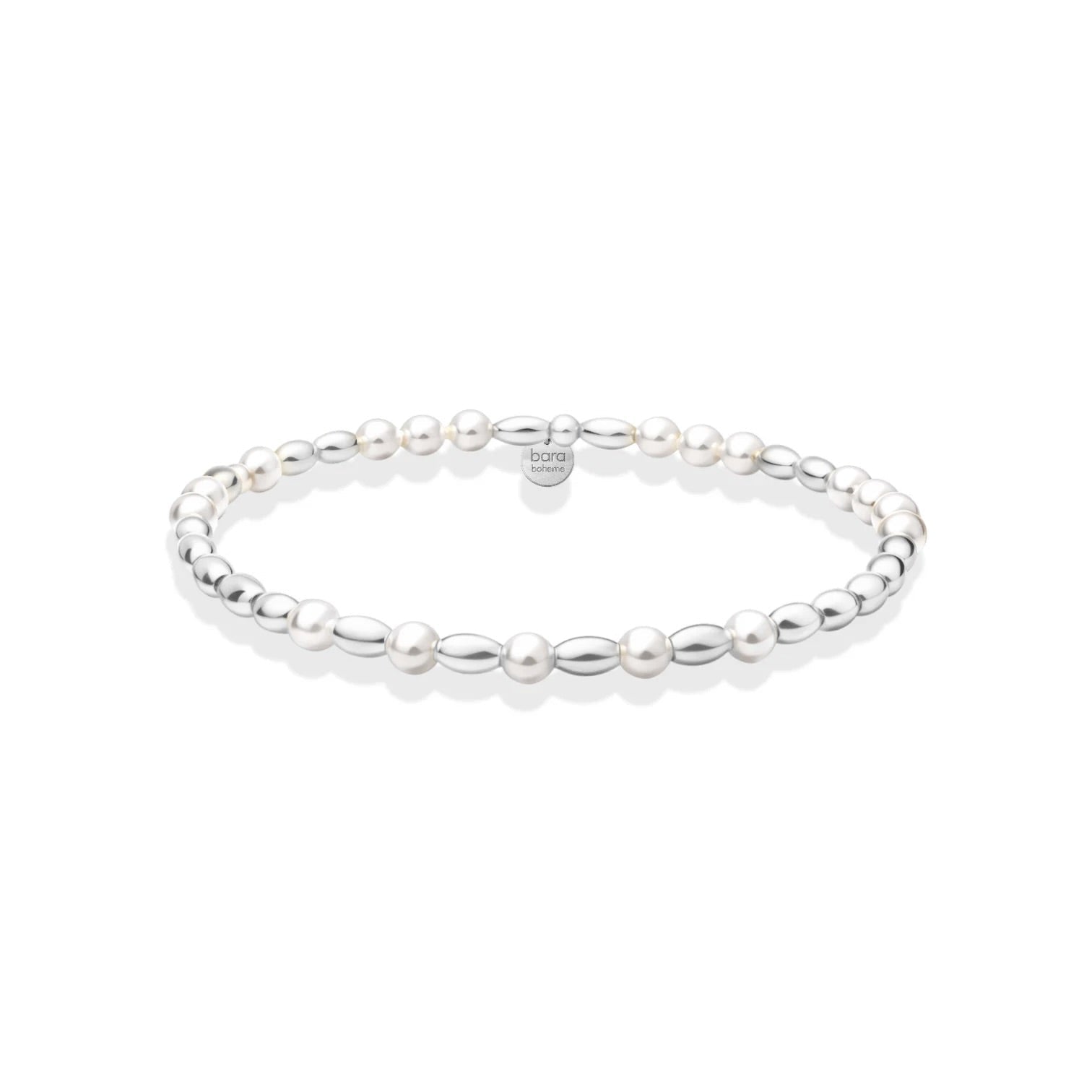 Emma Oval Pearl Beaded Bracelet - Bara Boheme