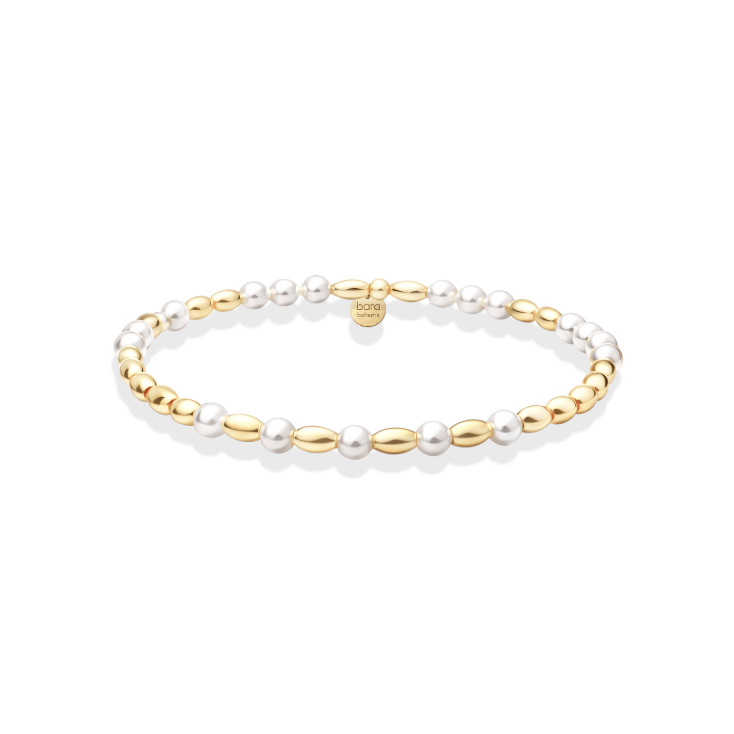 Emma Oval Pearl Beaded Bracelet - Bara Boheme