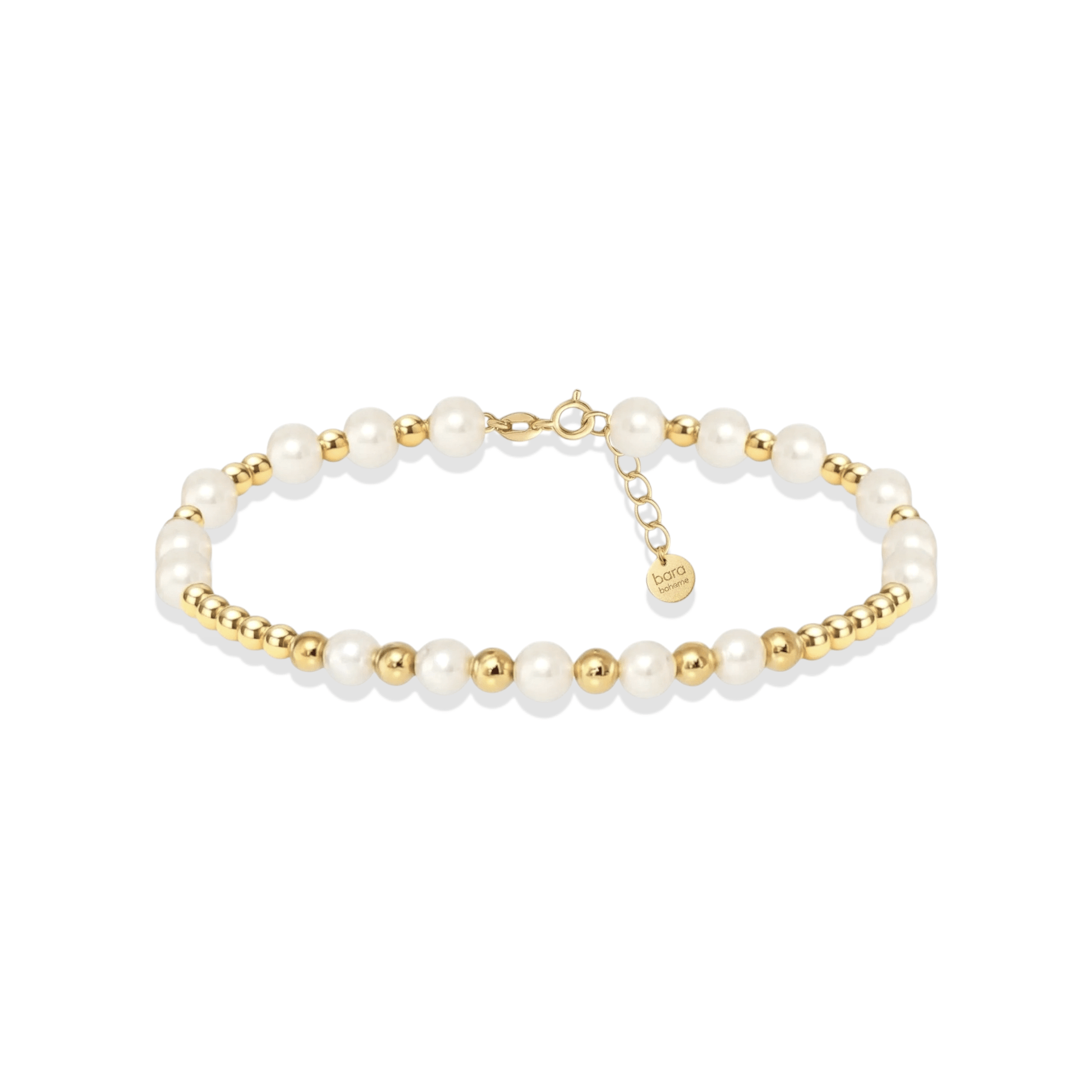 Emma Pearl Beaded Anklet - Bara Boheme