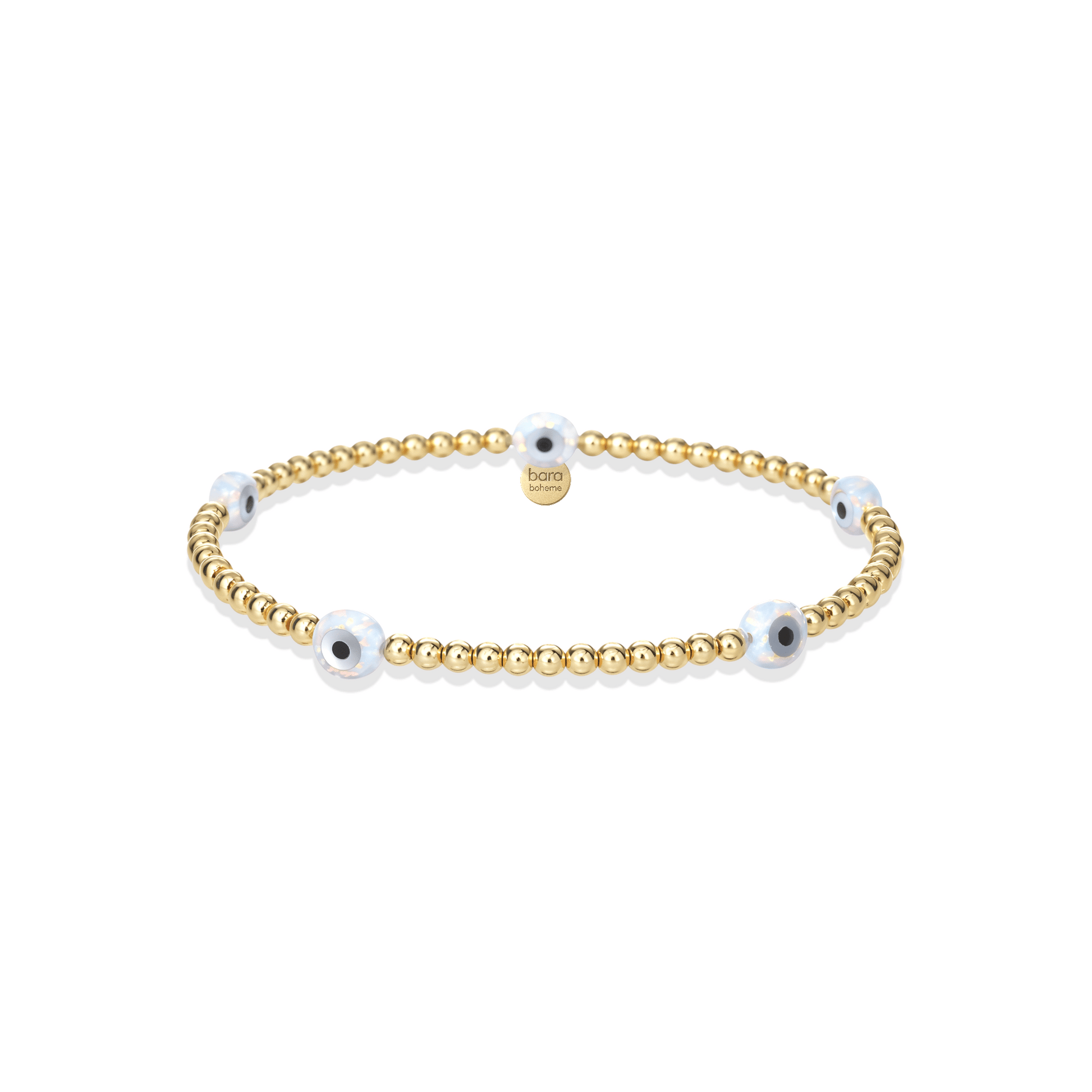 Evil Eye BTY Small | Beaded Opal Bracelet - Bara Boheme