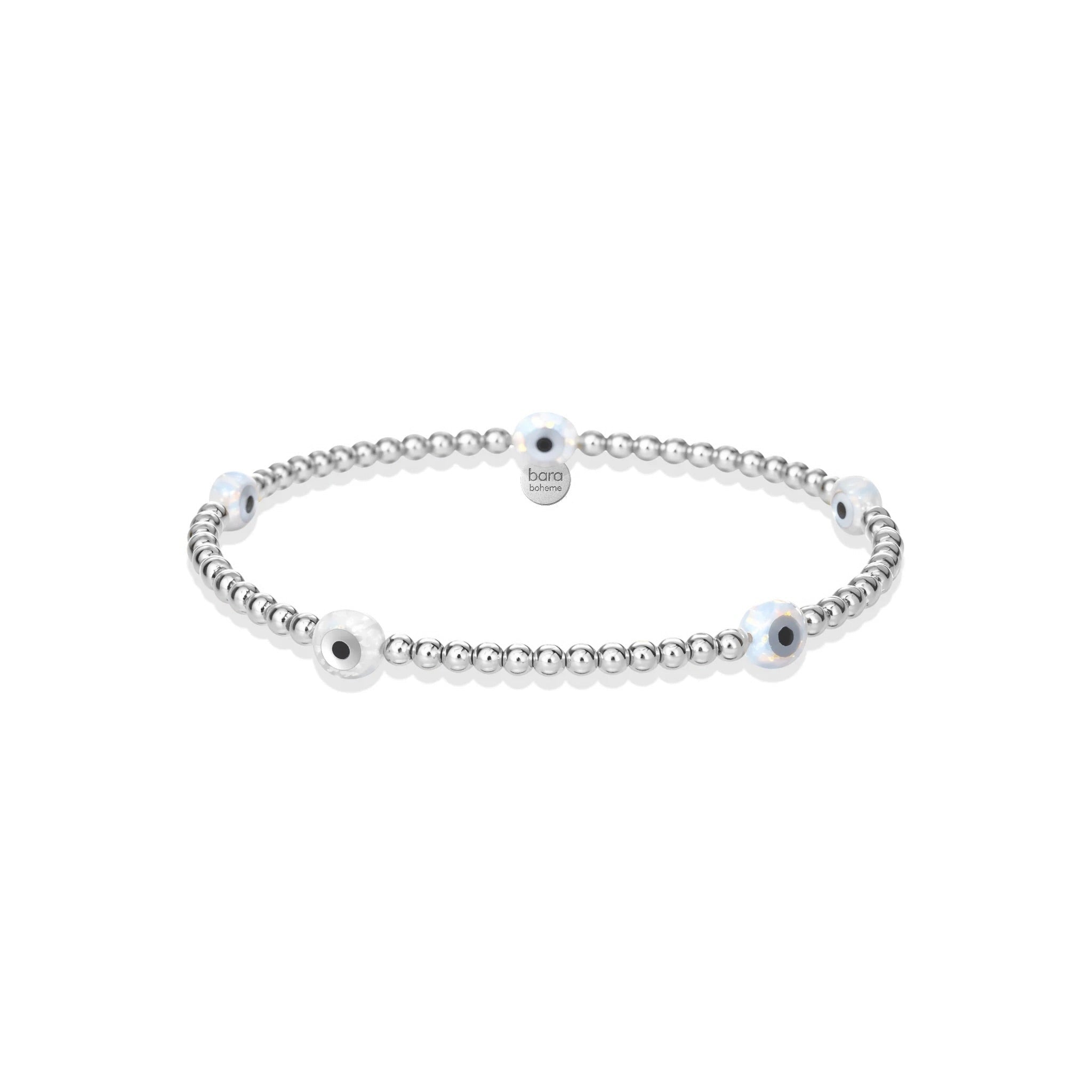 Evil Eye BTY Small | Beaded Opal Bracelet - Bara Boheme
