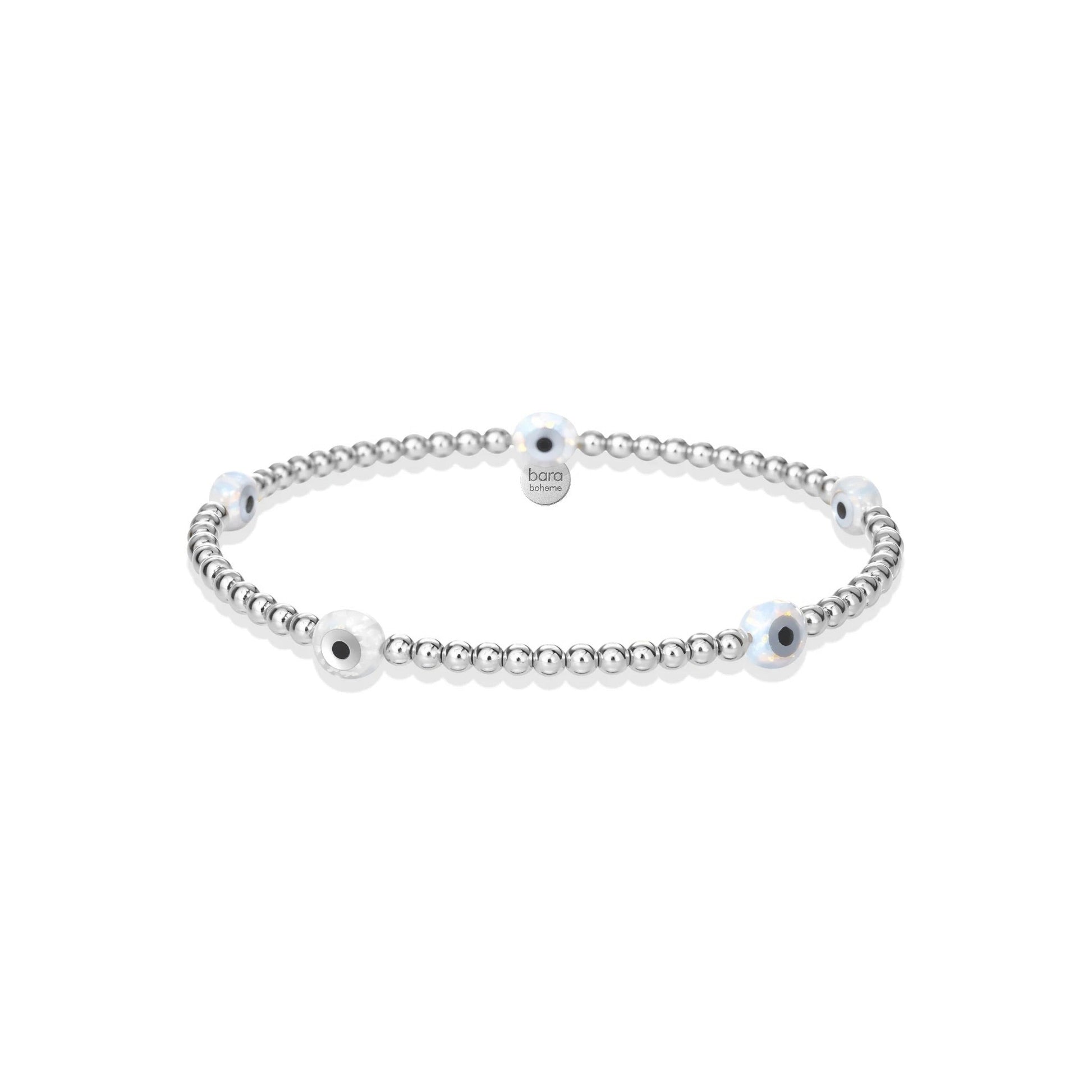 Evil Eye BTY Small | Beaded Opal Bracelet - Bara Boheme
