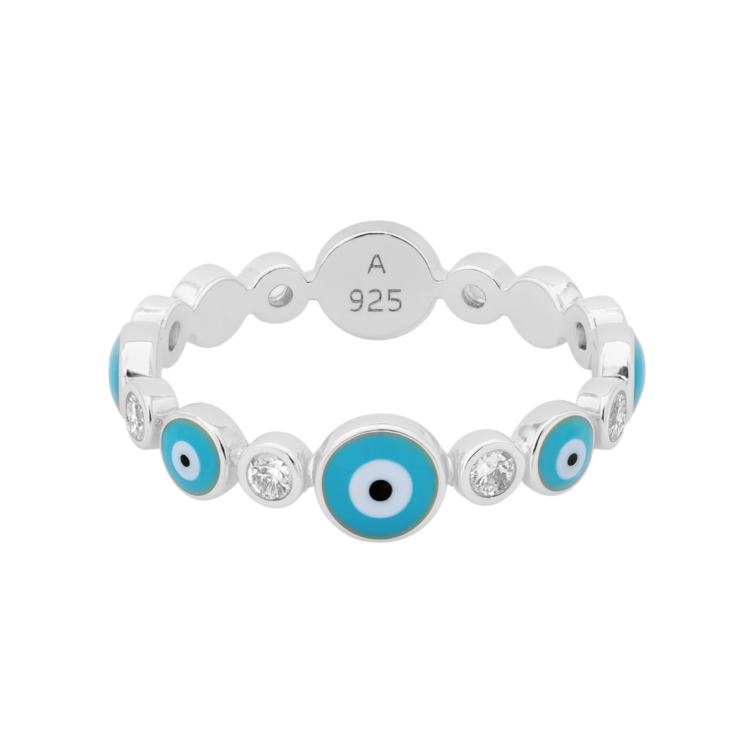 Evil Eye | Gold Plated Band Ring - Bara Boheme