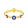 Evil Eye | Gold Plated Band Ring - Bara Boheme