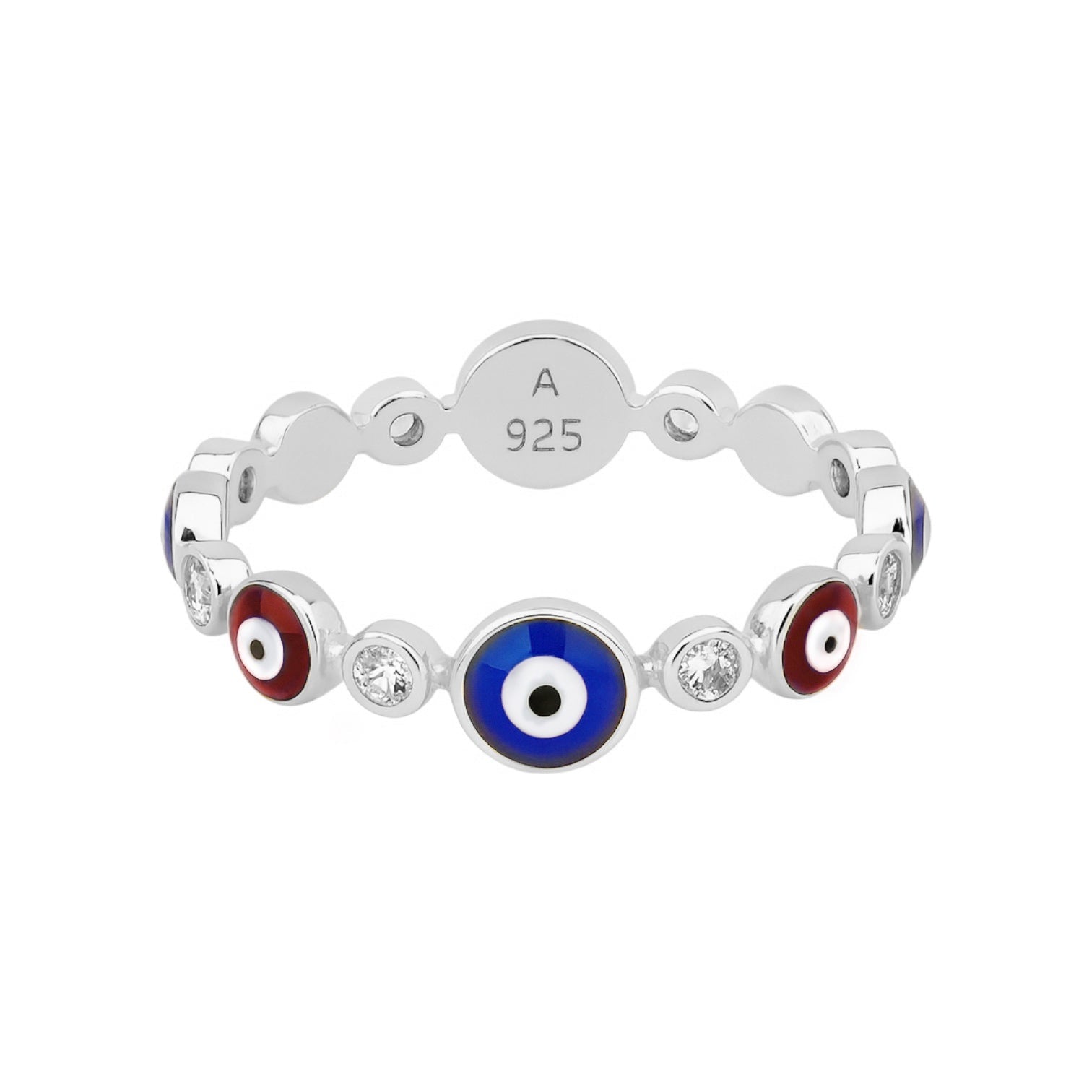 Evil Eye | Gold Plated Band Ring - Bara Boheme