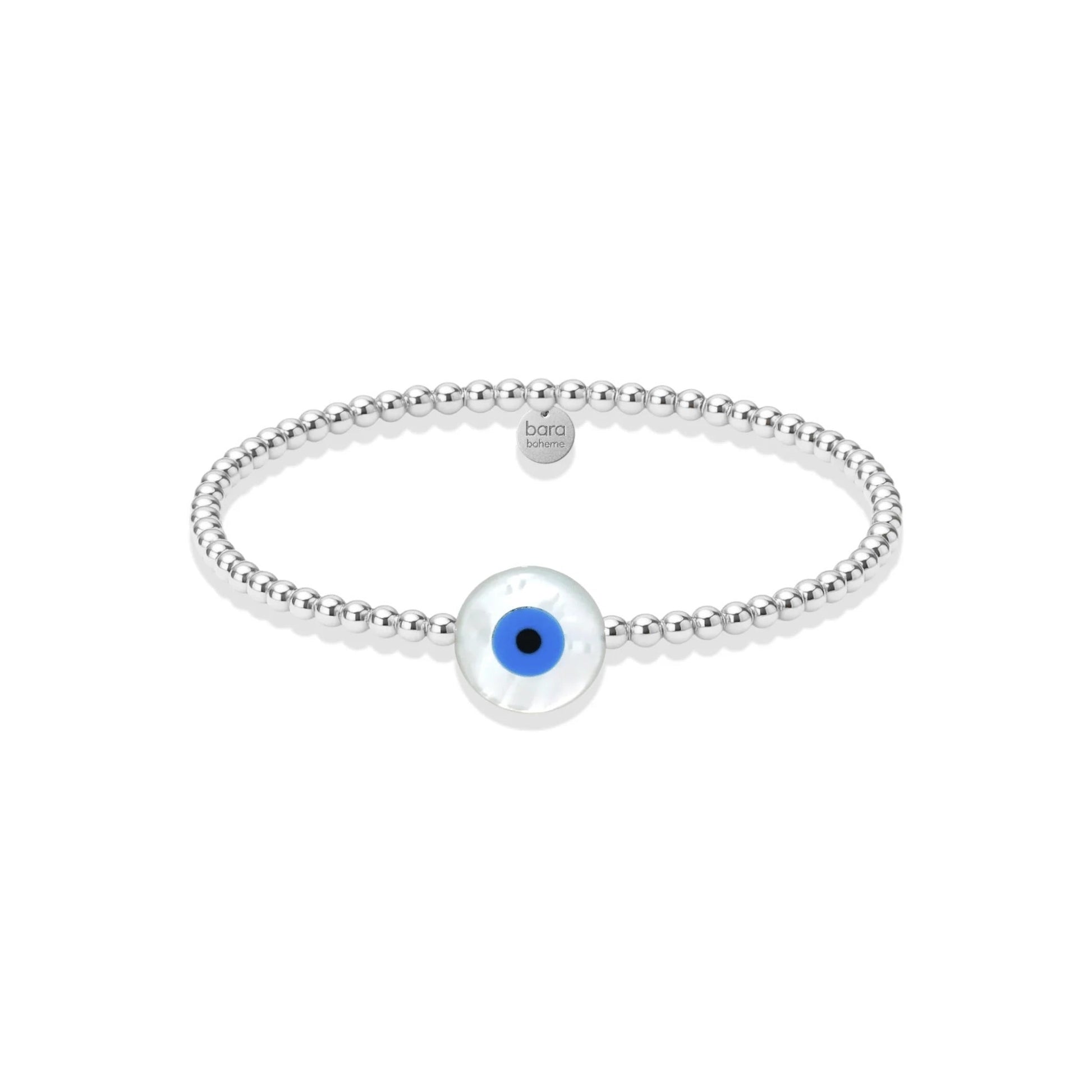 Evil Eye Large Opal Beaded Bracelet - Bara Boheme