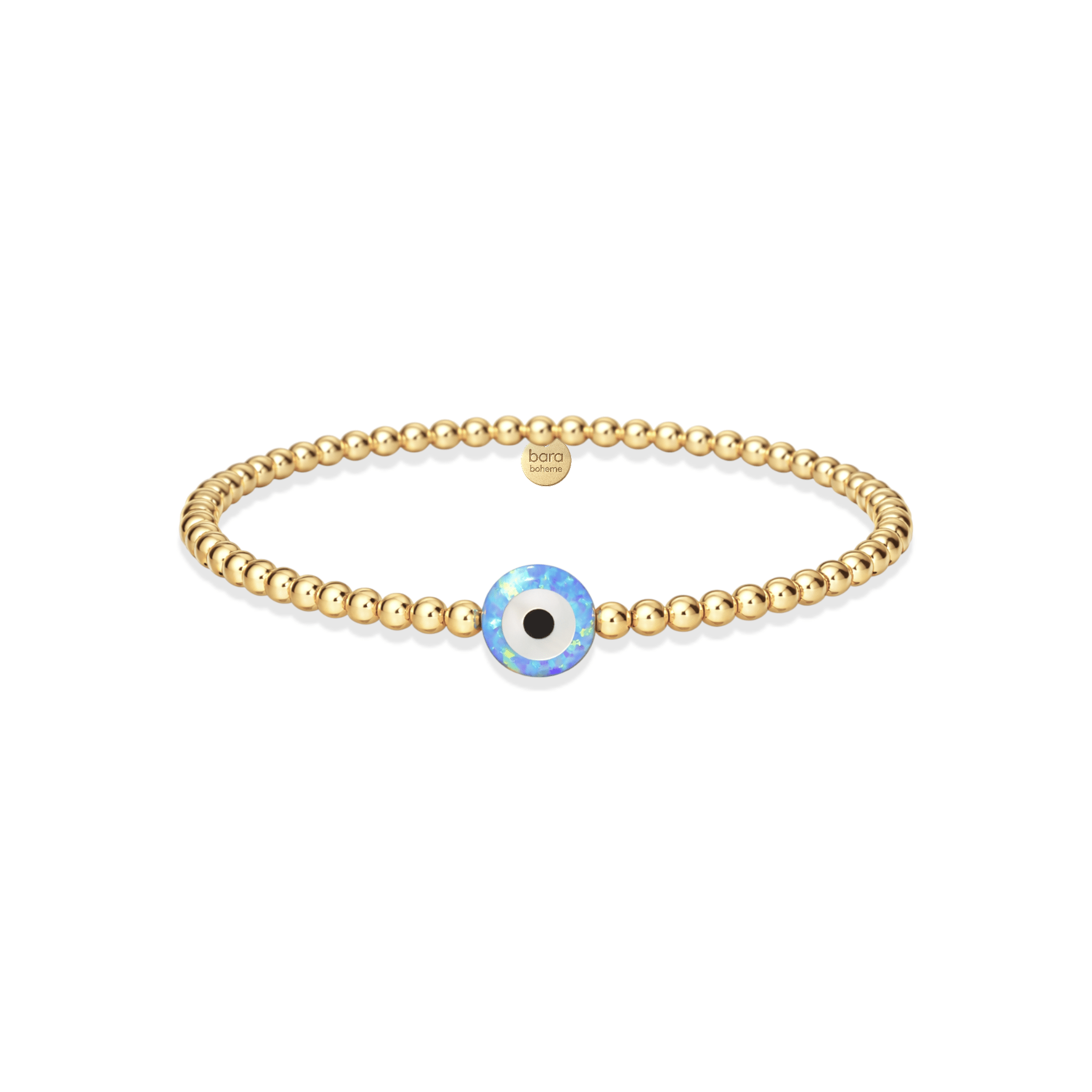 Evil Eye Medium | Gold Filled Beaded Bracelet - Bara Boheme