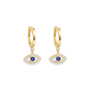 Evil Eye | Pave Drop Earrings - Bara Boheme