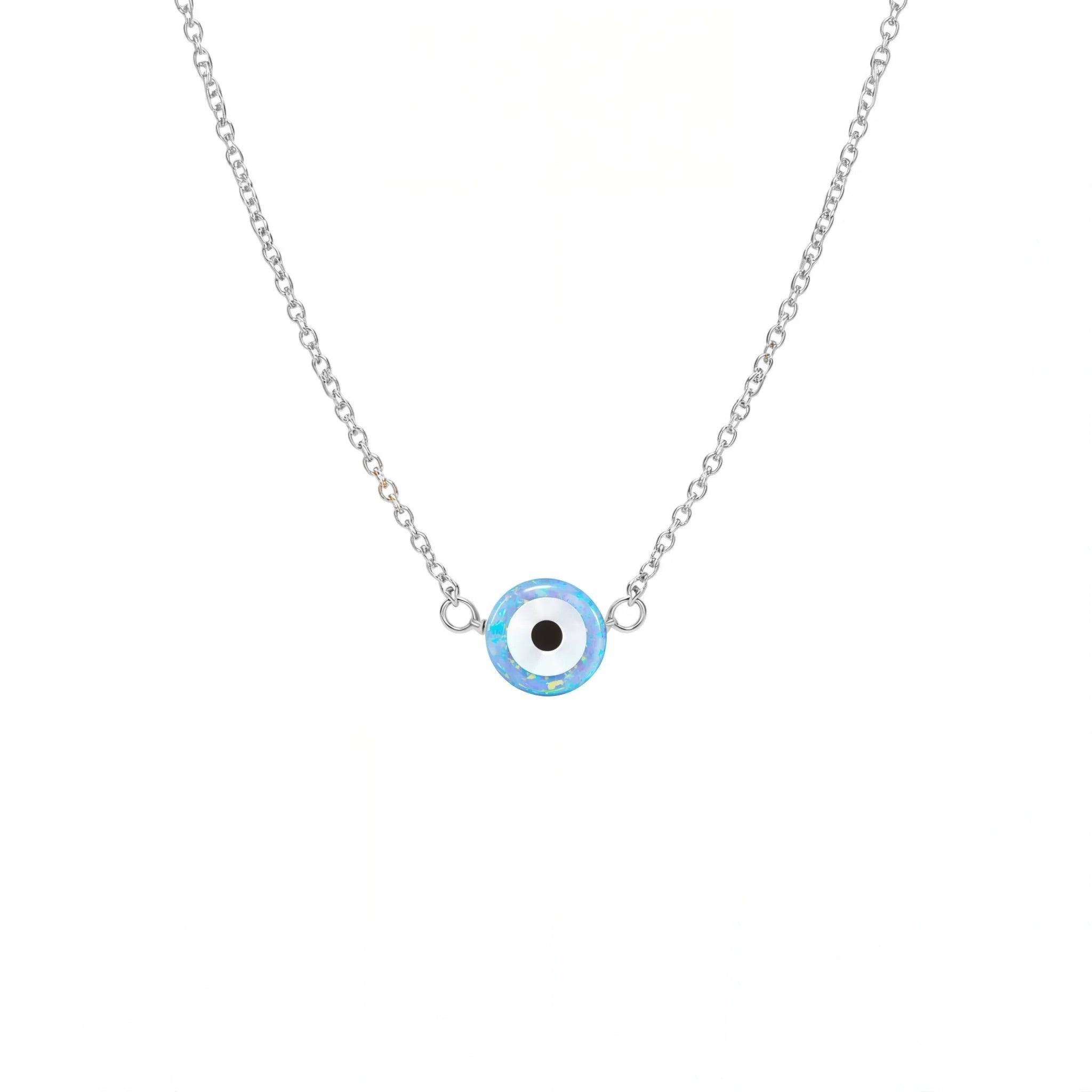 Evil Eye Small | Opal Elite Chain Necklace - Bara Boheme