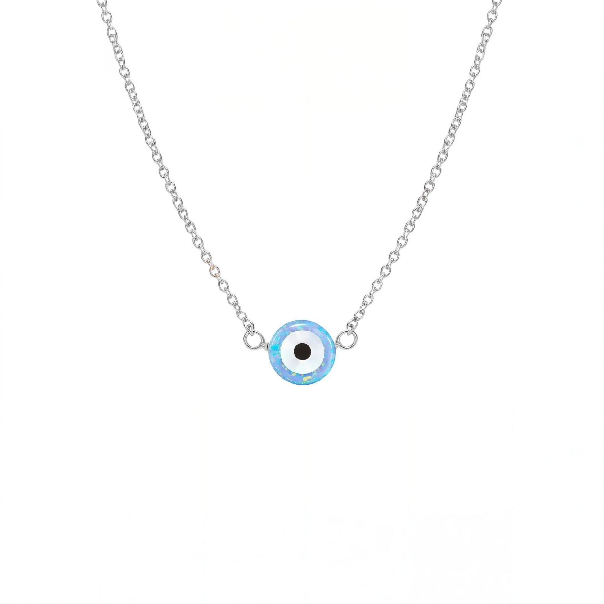 Evil Eye Small | Opal Elite Chain Necklace - Bara Boheme