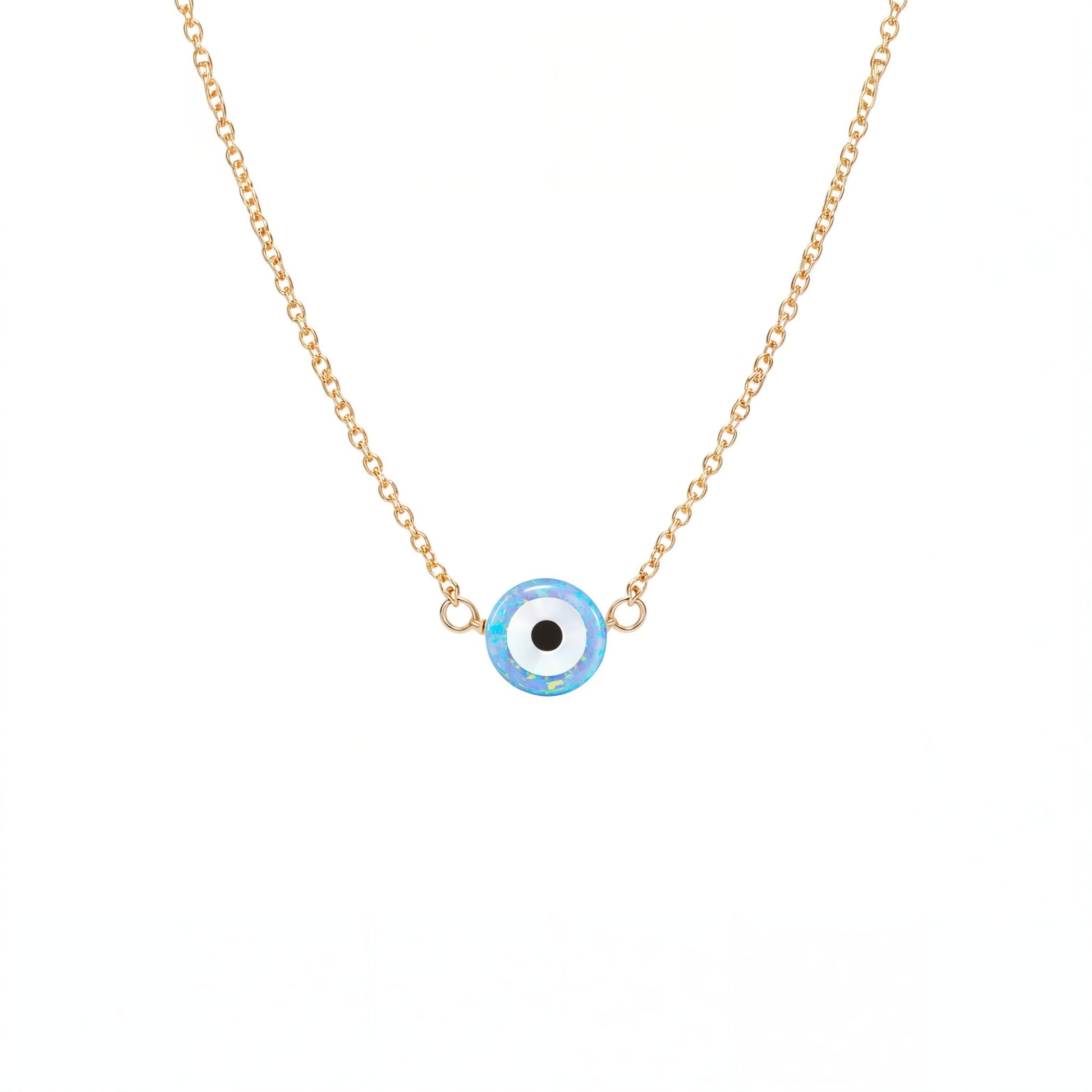 Evil Eye Small | Opal Elite Chain Necklace - Bara Boheme