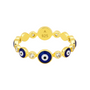 Evil Eye | Gold Plated Band Ring