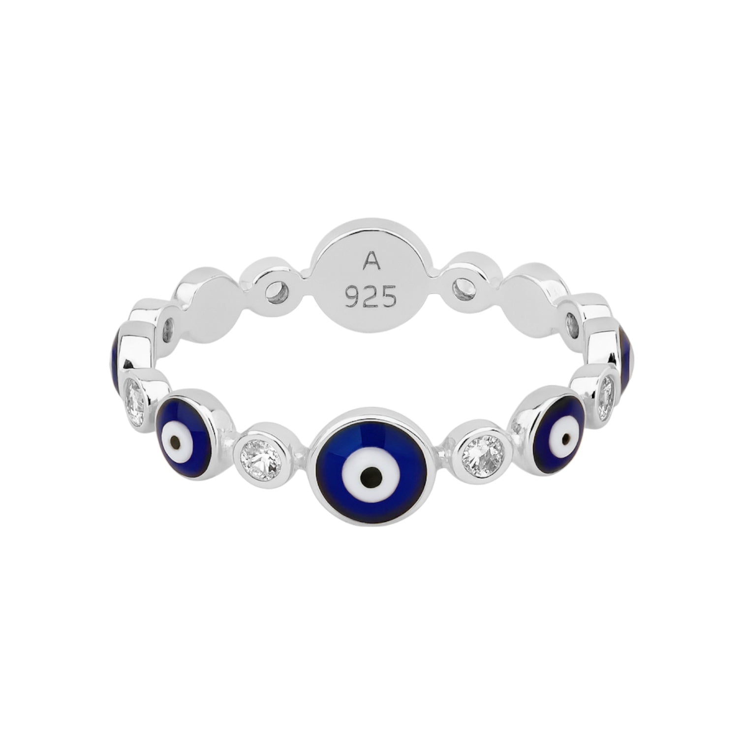 Evil Eye | Gold Plated Band Ring