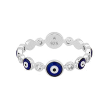 Evil Eye | Gold Plated Band Ring