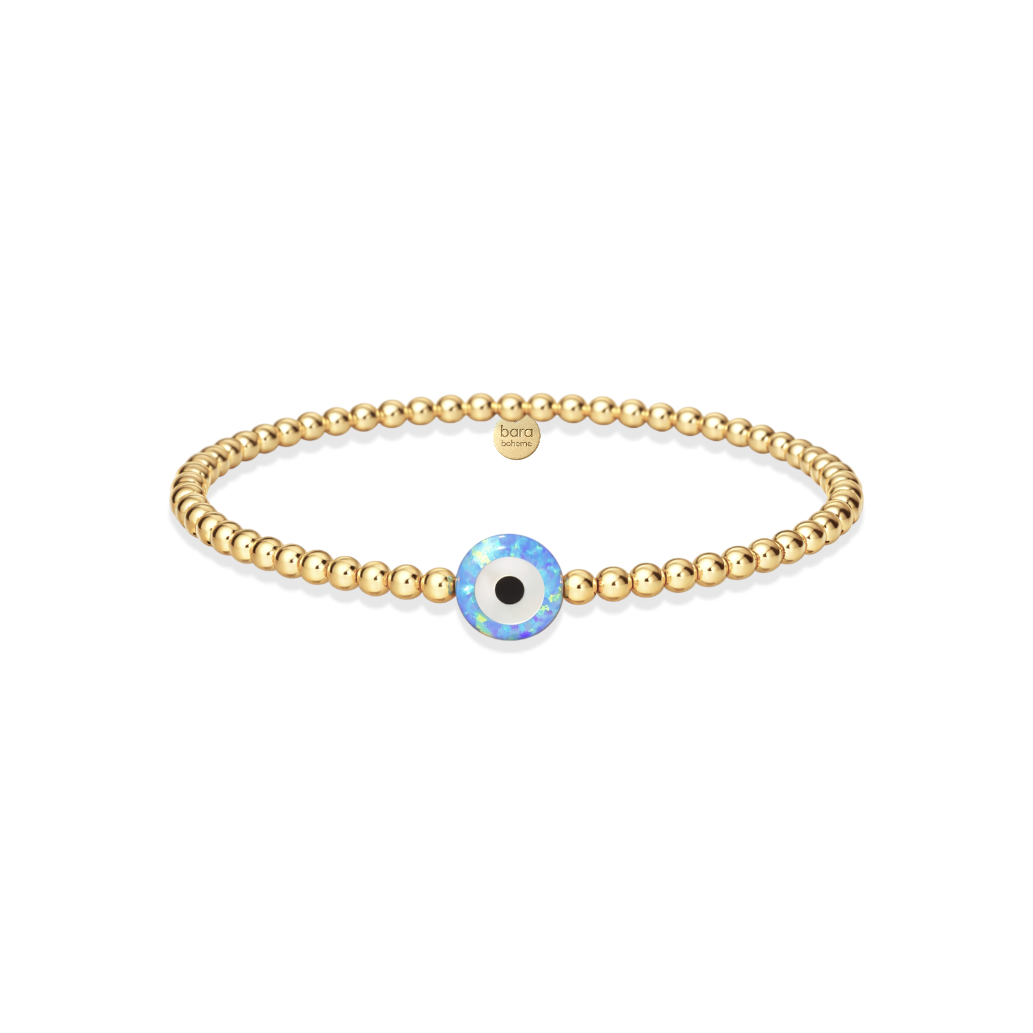 Evil Eye Medium | Gold Filled Beaded Bracelet