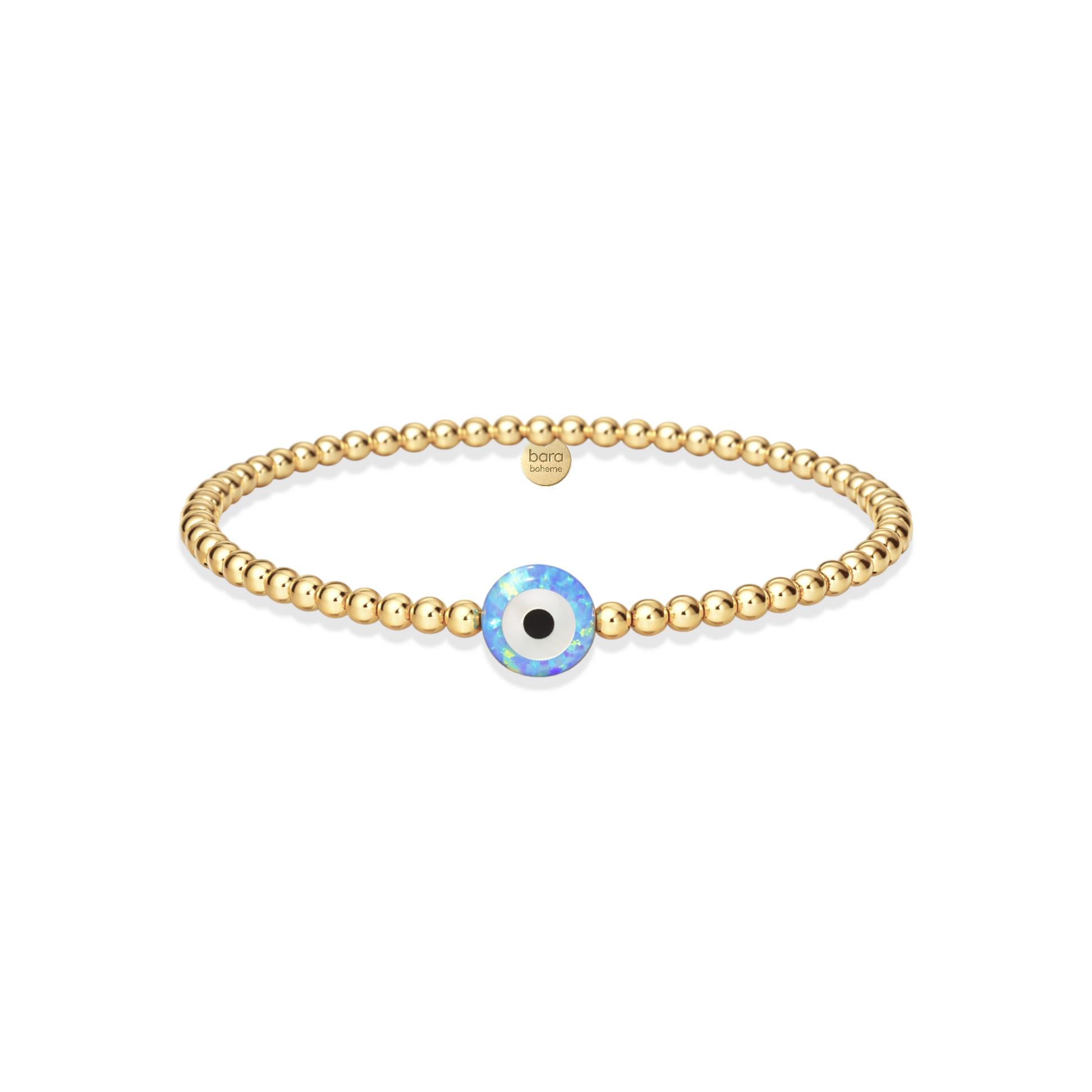 Evil Eye Medium | Gold Filled Beaded Bracelet