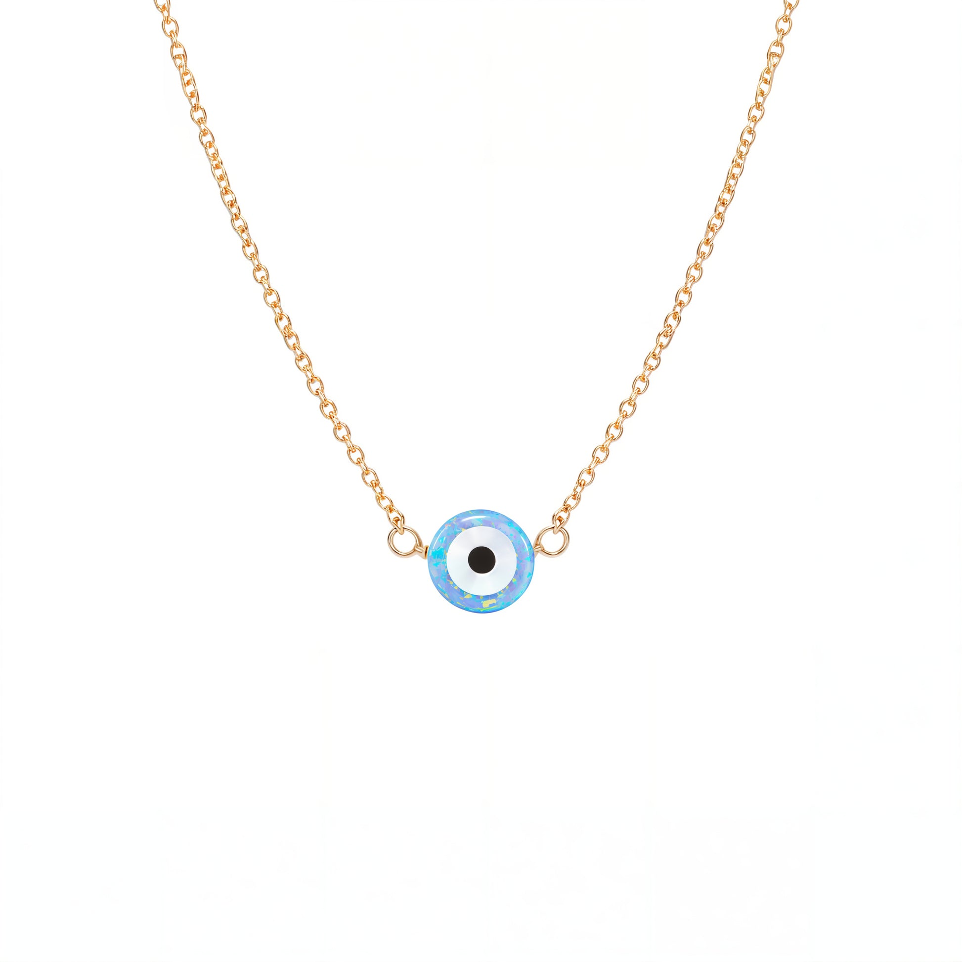 Evil Eye Small | Opal Elite Chain Necklace